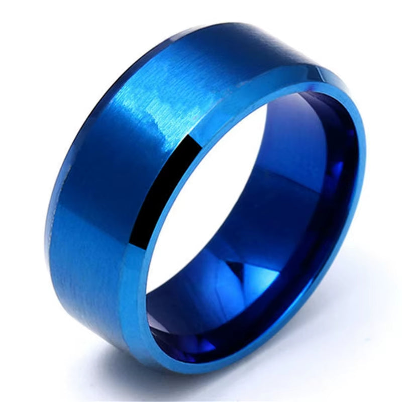 2022 Fashion Charm Jewelry Ring Men Stainless Steel Black Rings for Women