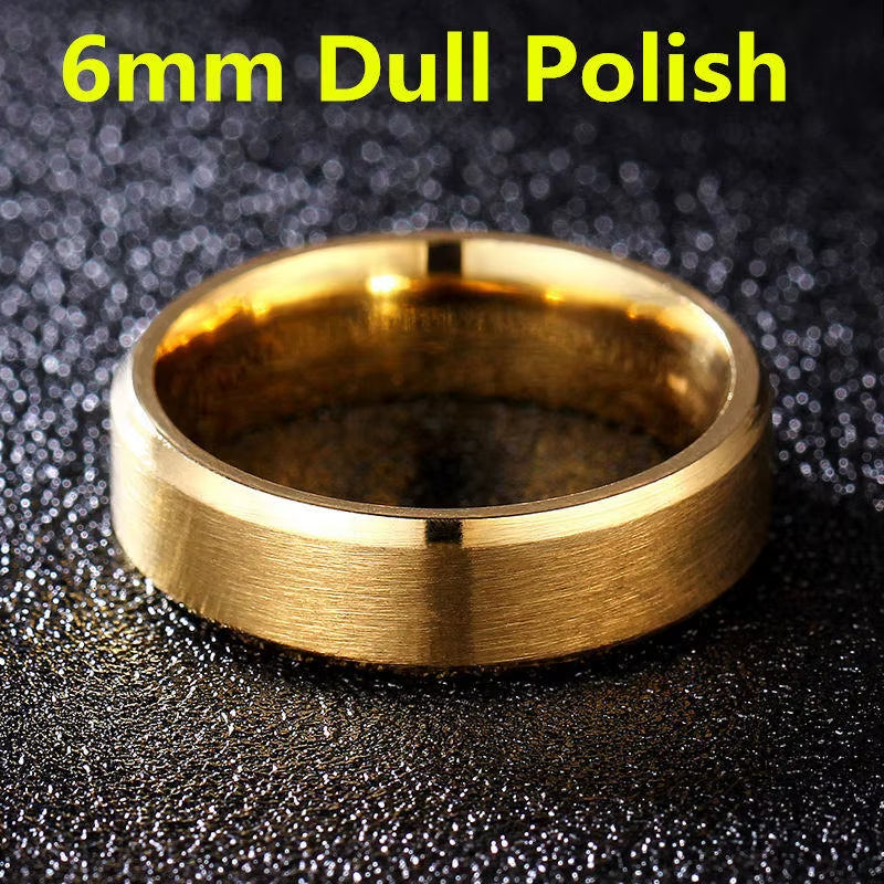 2022 Fashion Charm Jewelry Ring Men Stainless Steel Black Rings for Women