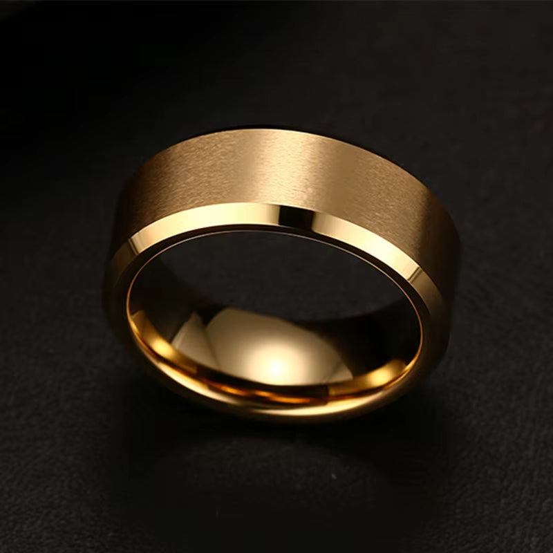 2022 Fashion Charm Jewelry Ring Men Stainless Steel Black Rings for Women