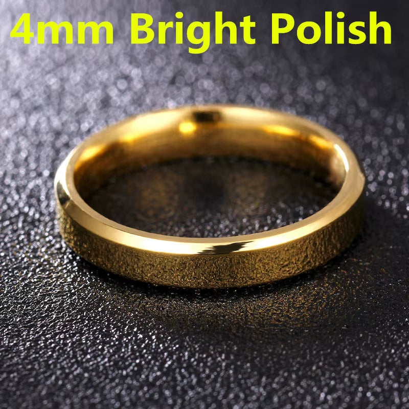 2022 Fashion Charm Jewelry Ring Men Stainless Steel Black Rings for Women